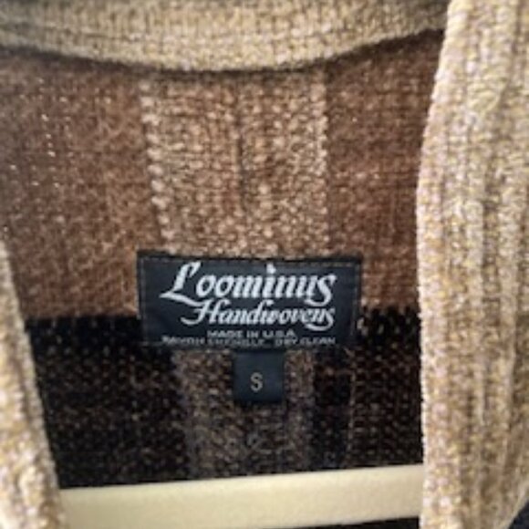 Women's Handwoven Rayon Chenille Vest & Matching Scarf, Size small - Picture 5 of 13